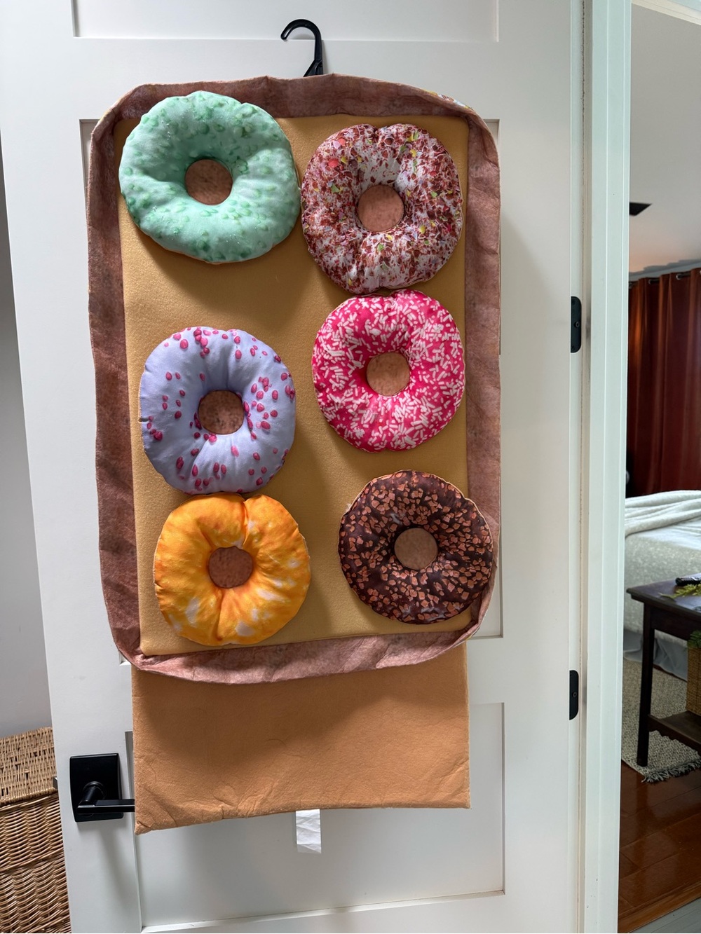 Plush box of Donuts costume